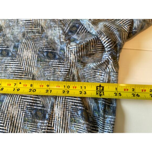 7 Downie St. London Couture Button Down Shirt Sz 2XLT Short Sleeves Stretch - Picture 10 of 11